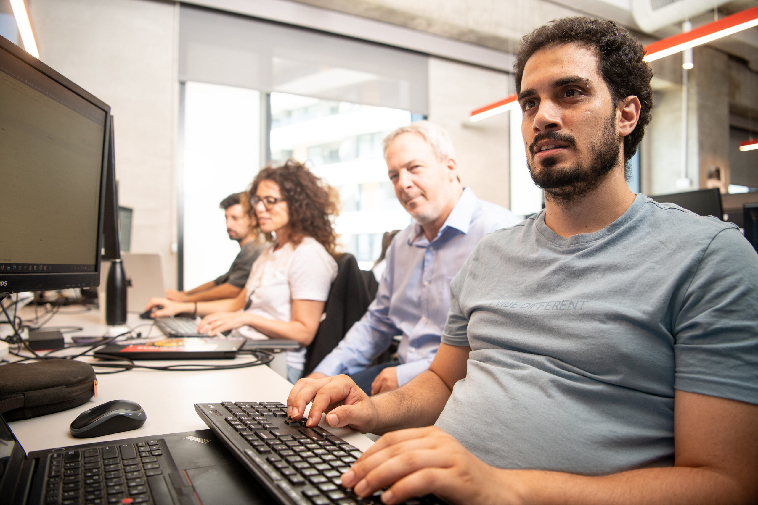ChargeAfter Tel Aviv Office with CEO Meidad Sharon and employees